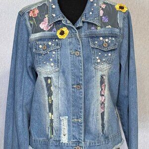 Window Pane Denim Jacket